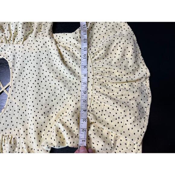 Urban Outfitters Polka Dot Lace up Back Top - Picture 9 of 10